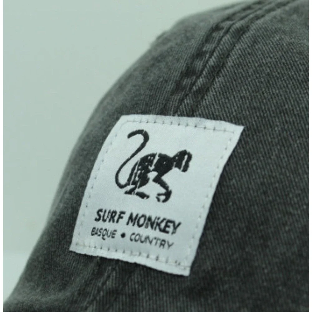 SURF MONKEY - TRUCKER CAP - CANVAS MESH - COTTON / ADULT / ONE‎ SIZE (BLACK)